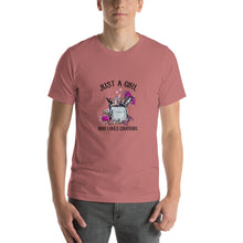 Load image into Gallery viewer, Just a girl who loves covergirl Unisex T-Shirt