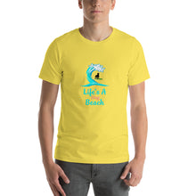 Load image into Gallery viewer, Life's a dog beach Unisex T-Shirt