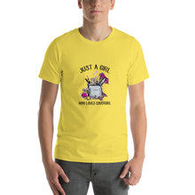 Load image into Gallery viewer, Just a girl who loves covergirl Unisex T-Shirt
