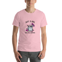 Load image into Gallery viewer, Just a girl who loves covergirl Unisex T-Shirt
